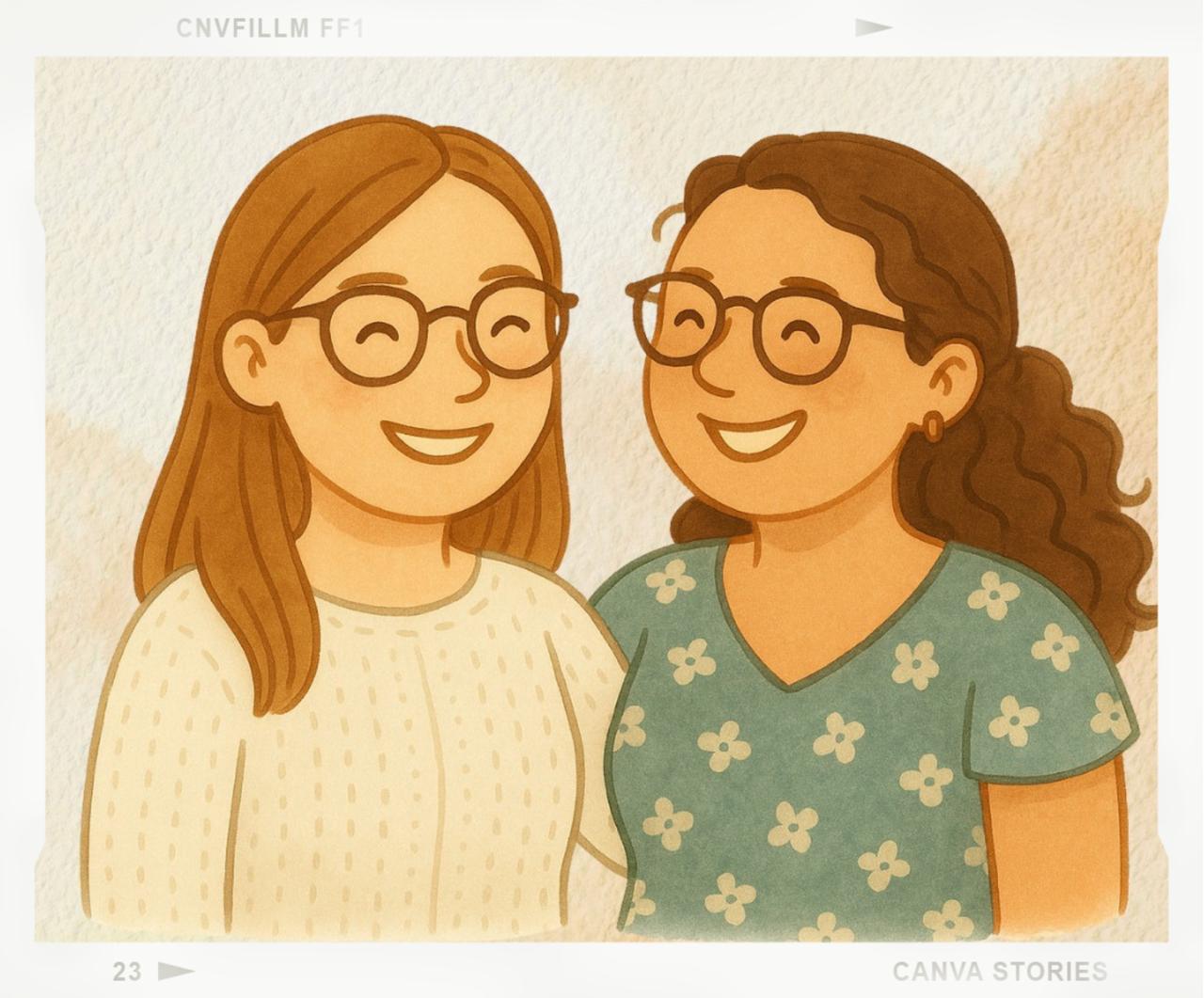 Illustration der zwei Mamas